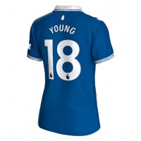 Everton Ashley Young #18 Replica Home Shirt Ladies 2023-24 Short Sleeve